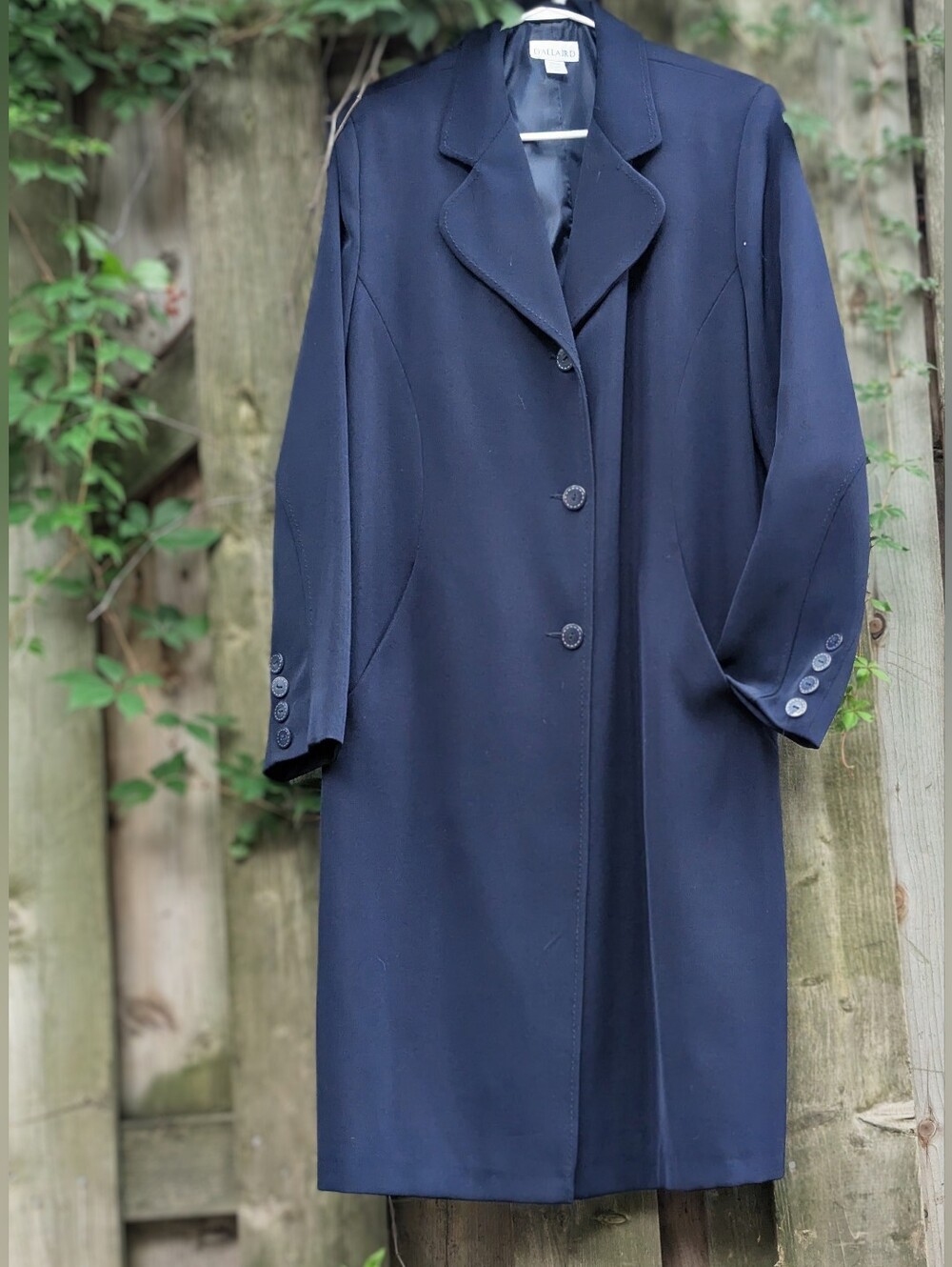 D’Allaird Longline Navy Blazer Coat 11/12 | Manteau-Blazer Long Marine Large